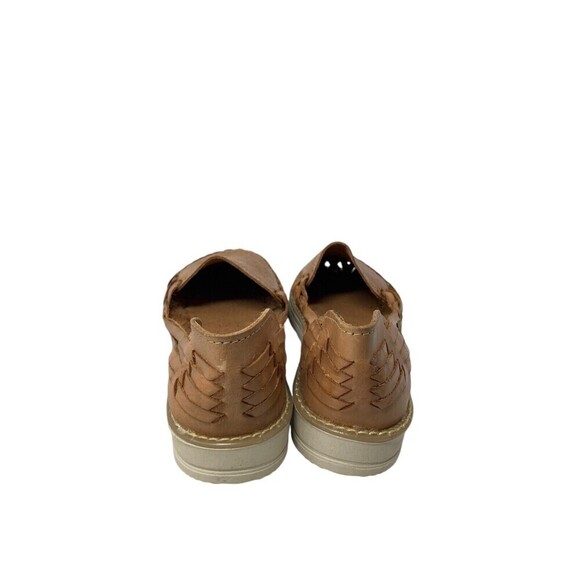 Los 2 Carnales Flats Women's Size 7 Tooled Leather Sunflower Handmade Mexico - Picture 4 of 10